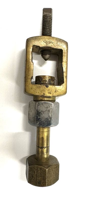 Vintage Cylinder Fill Adaptor - Yoke to 1/2 - British Oxygen