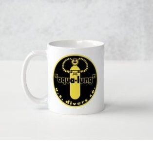 Aqua Lung U.S. Logo Divers Desk Pencil Holder - Drink Mug