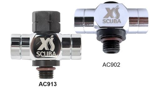 XS SCUBA Low Pressure Port 2 way or 3 way 3/8" unf