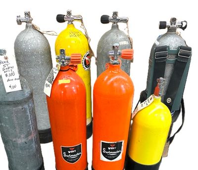 Used Recently Serviced Steel Tanks NOW ONLY $50 + Shipping