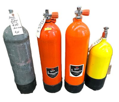 Used Steel Cylinders Vintage 60's - 70's