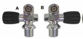 Blue Steel DIN Pro K Valve Choose Right or Left Hand valve