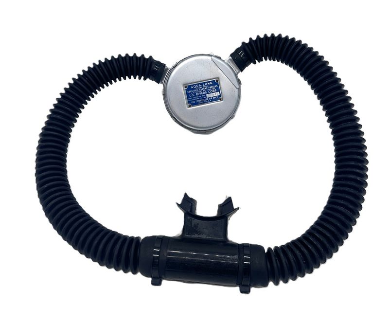 1953-54 Aqua Lung Trademark Blue Label - rebuilt for diving