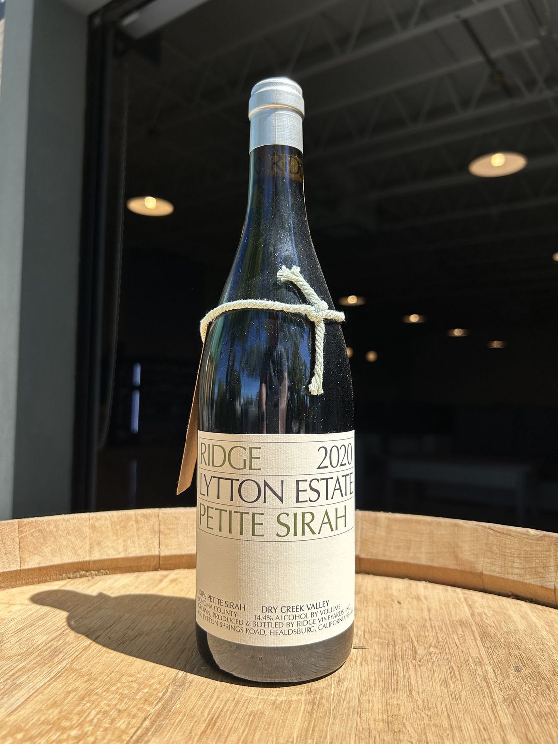 2020 Ridge, 'Lytton Estate' Petite Sirah, Dry Creek Valley, Sonoma, CA