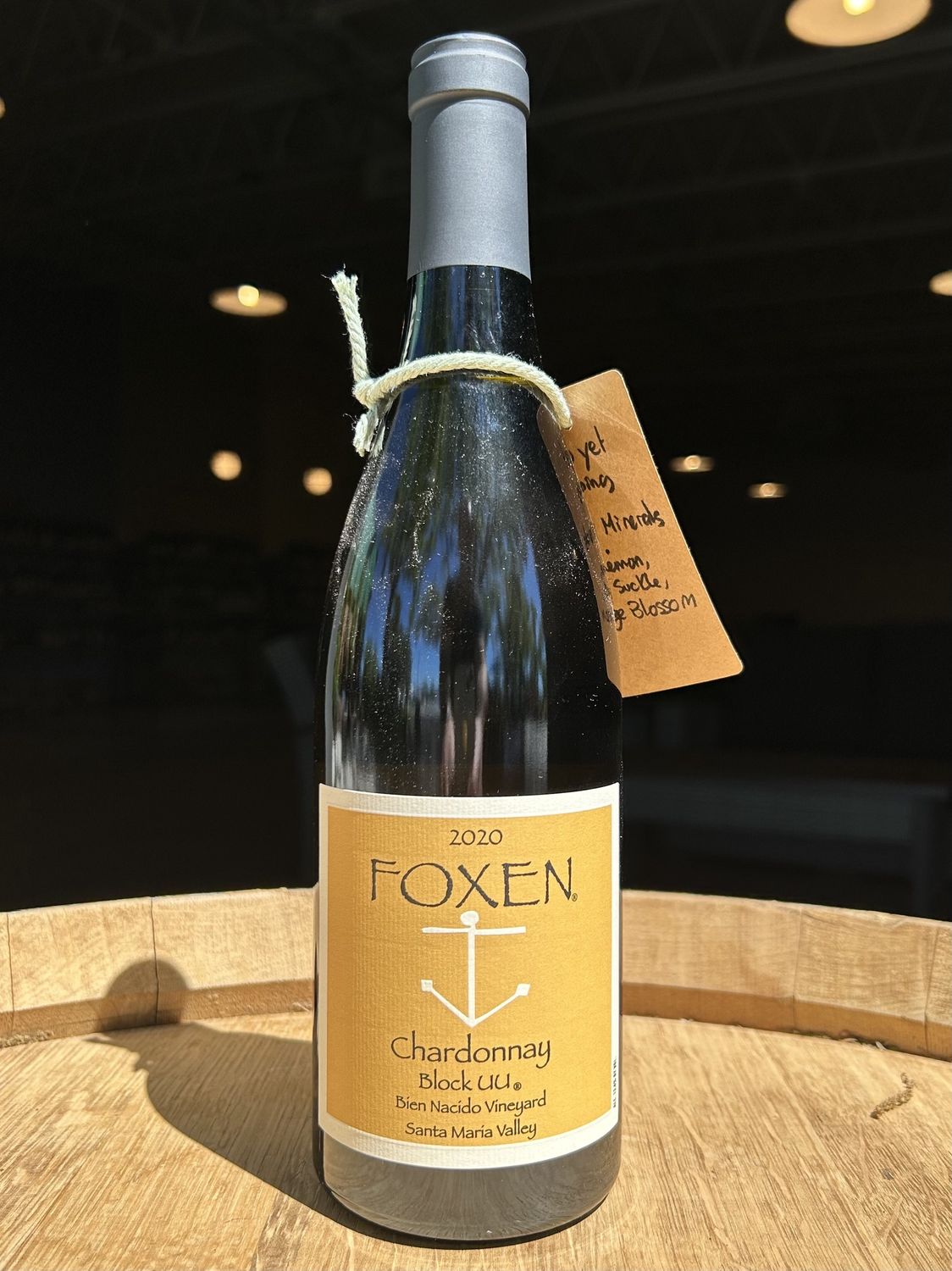 2020 Foxen Vineyard &amp; Winery, Chardonnay Bien Nacido Vineyard 'Block UU', Santa Maria Valley, CA