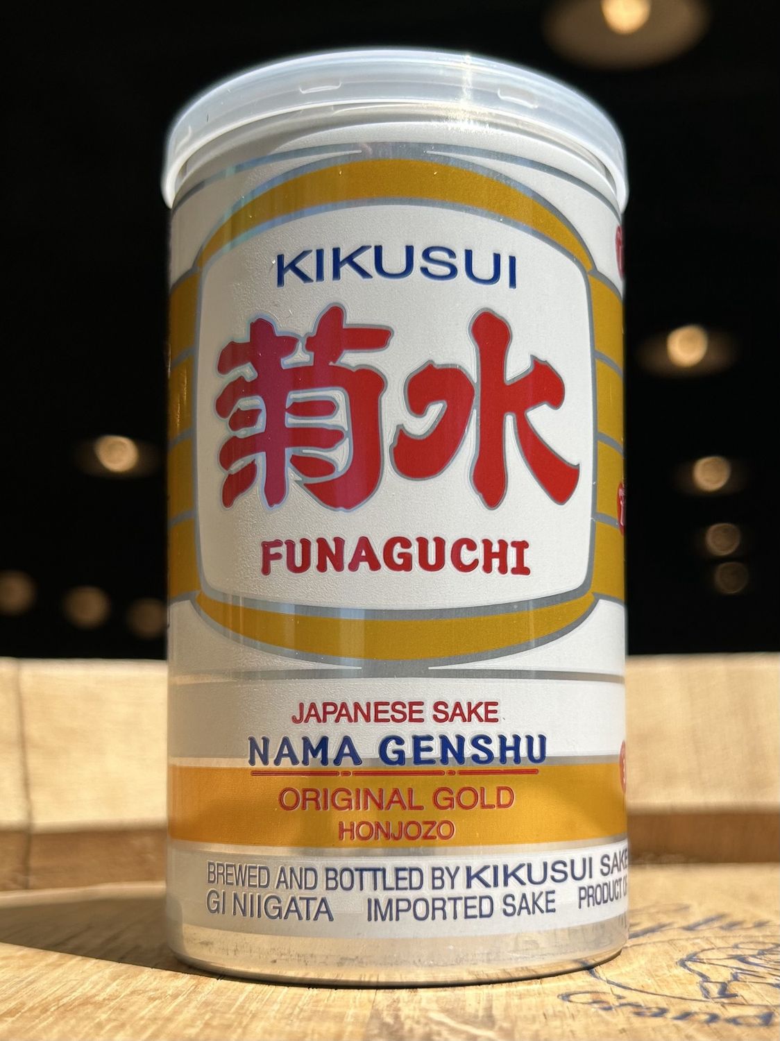 Kikusui, Funaguchi, Nama Genshu, Honjozo Gold, 200ml Can Sake, Niigata, Japan