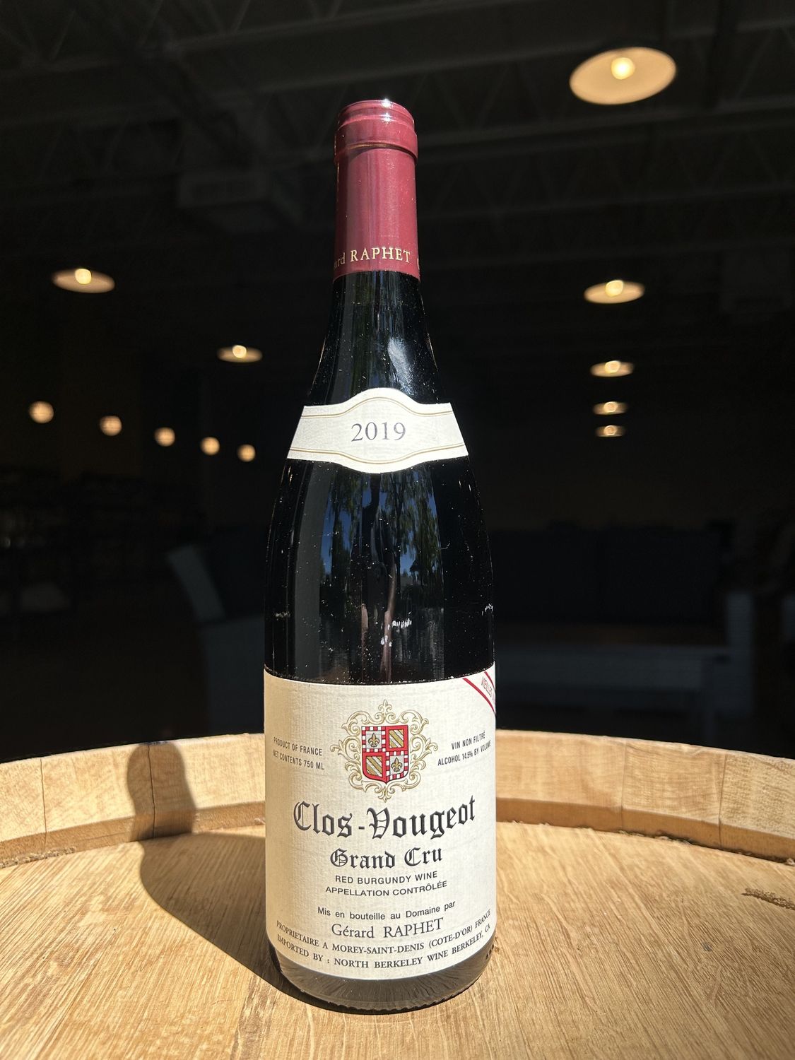 2019 Gérard Raphet, 'Clos Vougeot' Grand Cru, Burgundy, France