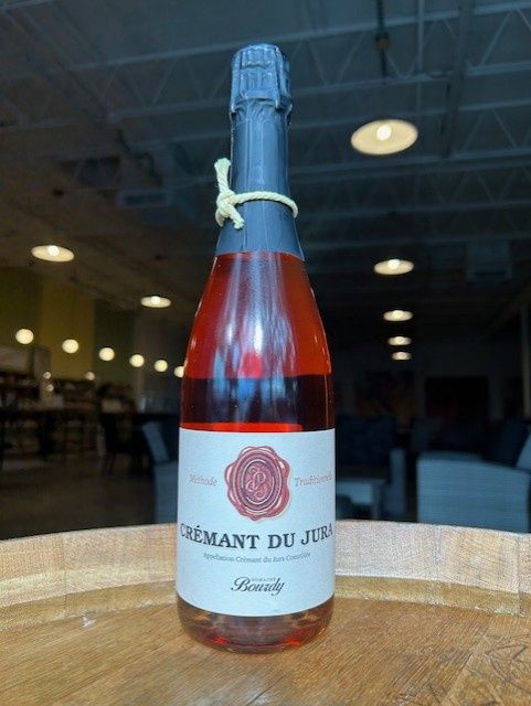 NV Domaine Bourdy, Cremant du Jura Brut Rose, Jura, France