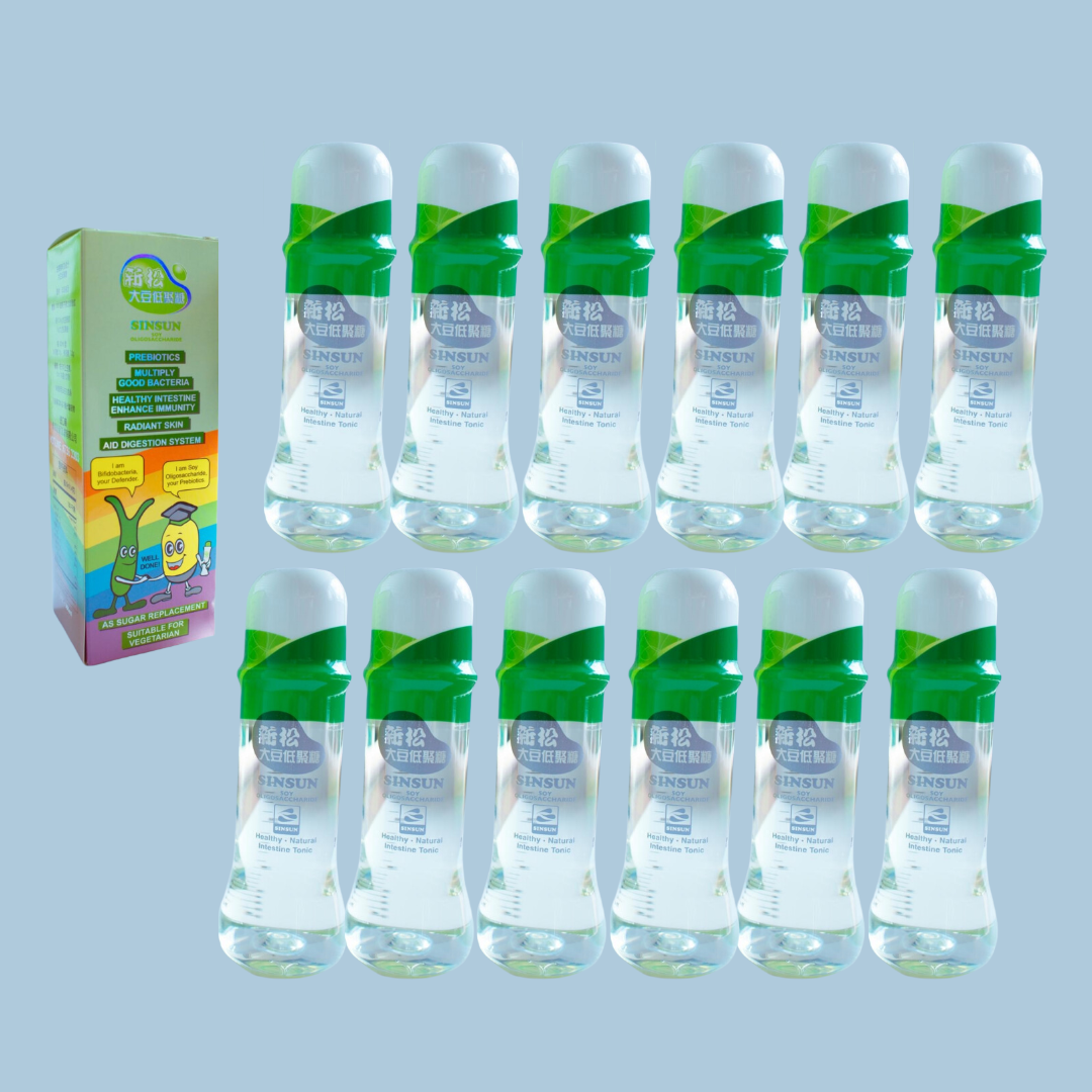 SinSun Soy Oligosaccharide (12 Bottles)