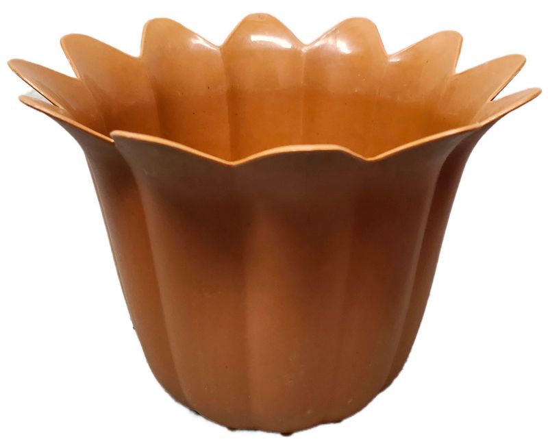PLASTIC POT 4" - BURNT ORANGE