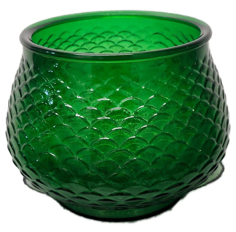GLASS VASE 5&quot; - GREEN
