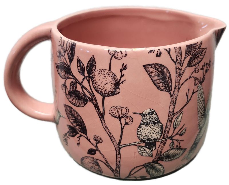 CERAMIC POT 5&quot; NO DRAIN - PINK PITCHER