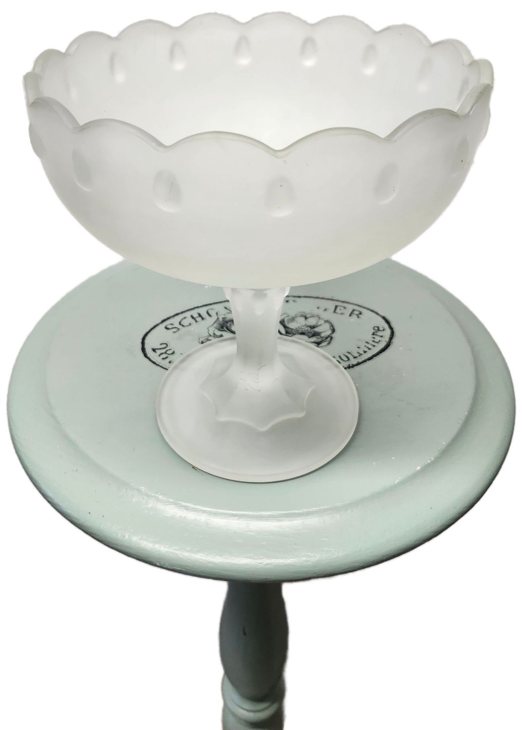 GLASS POT 8&quot; - PEDESTAL