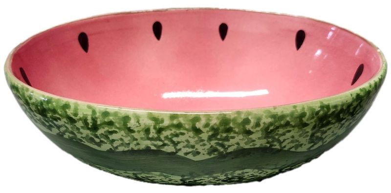CERAMIC POT 8&quot; - WATERMELON