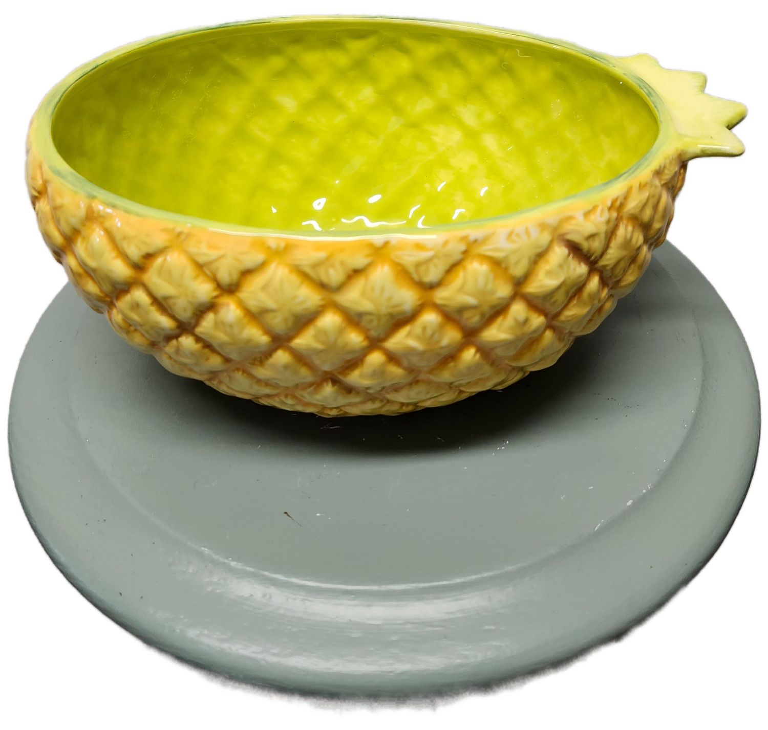 CERAMIC POT 9&quot; - PINEAPPLE