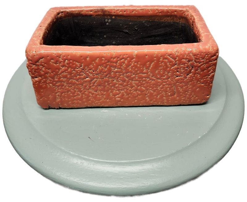 CERAMIC POT 4X8&quot; - BRICK