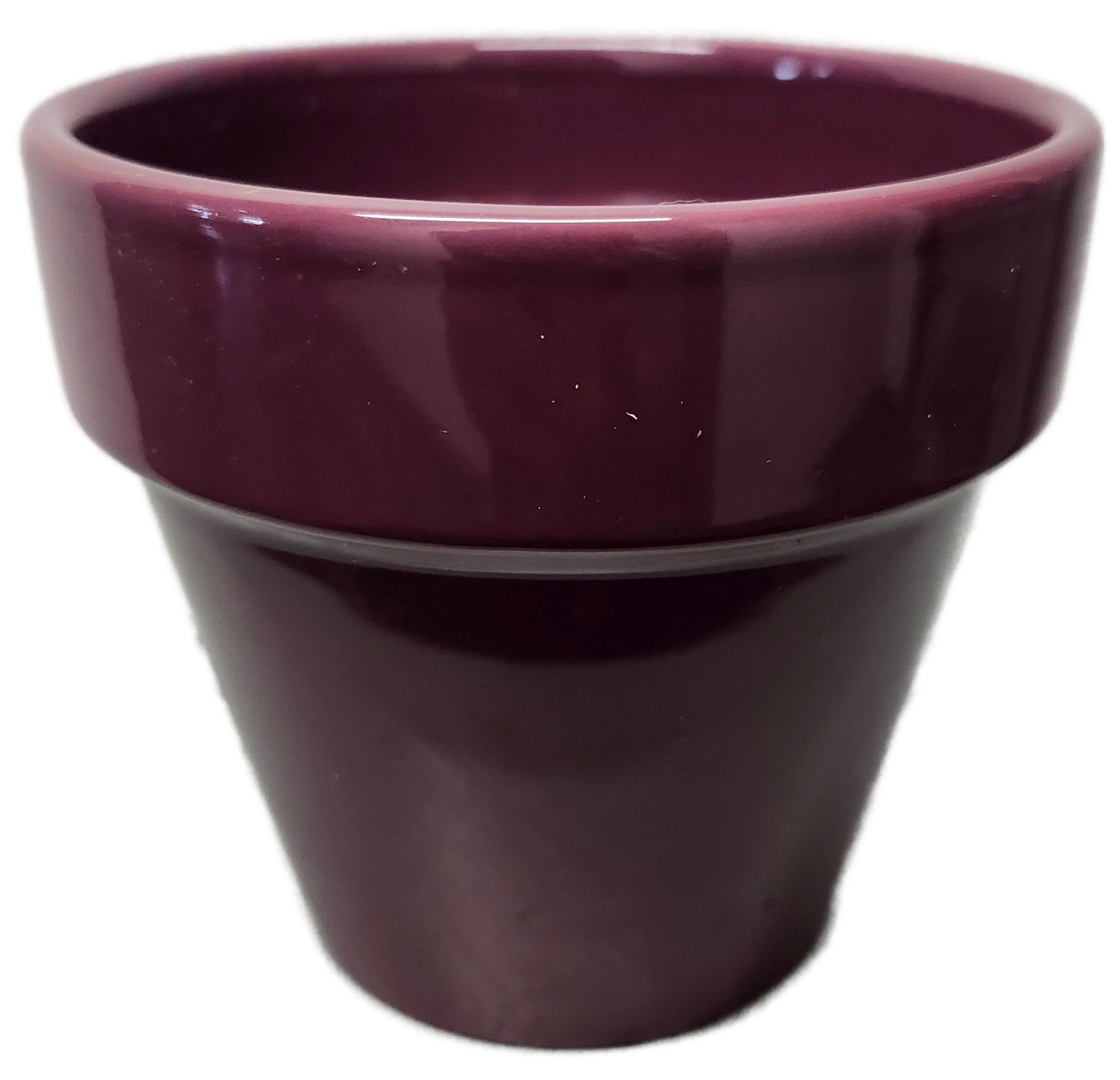 CERAMIC POT 4&quot; W/DRAIN