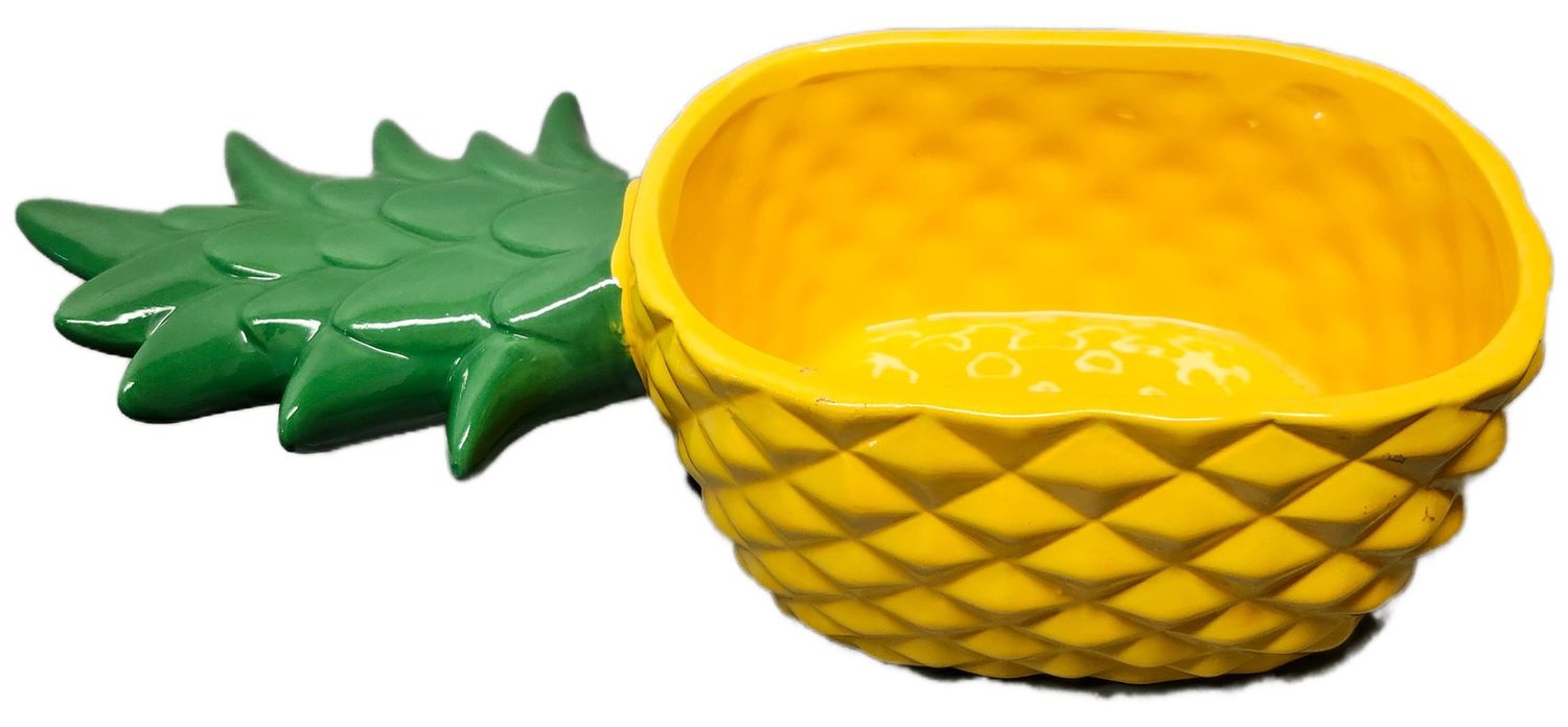 CERAMIC PINEAPPLE POT 7&quot;