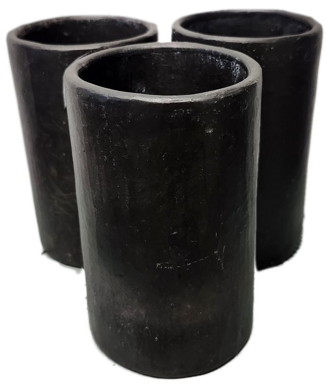 CERAMIC POT 3&quot; - ROUGH DARK