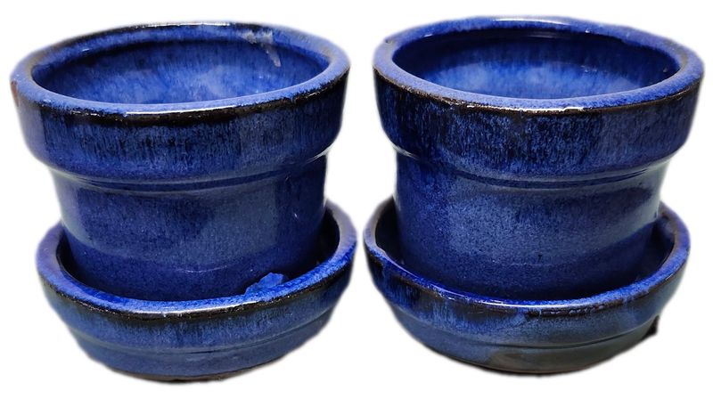 CERAMIC POT 3&quot; W/DRAIN - ASST