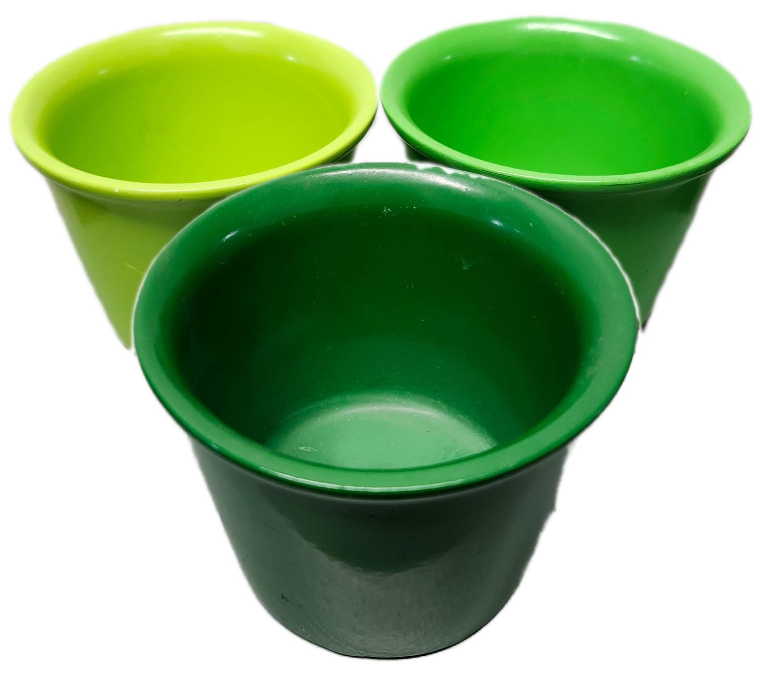 CERAMIC POT 4&quot; NO DRAIN - GREEN