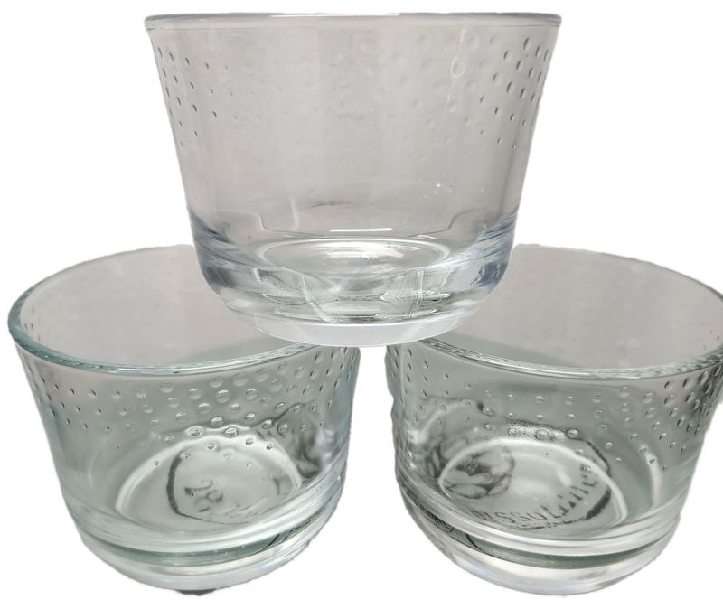 GLASS POT 4&quot; - CLEAR SPECS