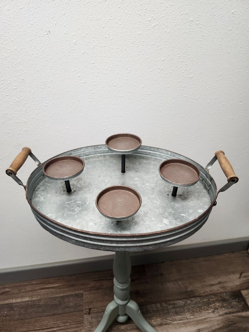 METAL TRAY W/STANDS - 12X16&quot;