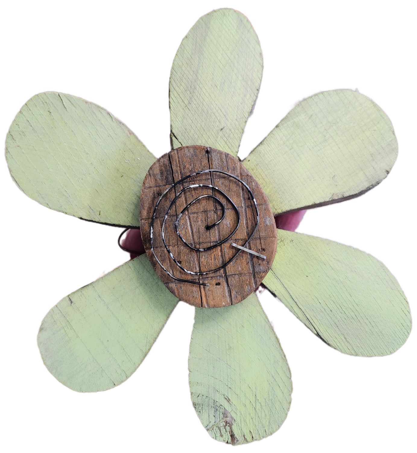 HANGING WOOD FLOWER 10&quot;