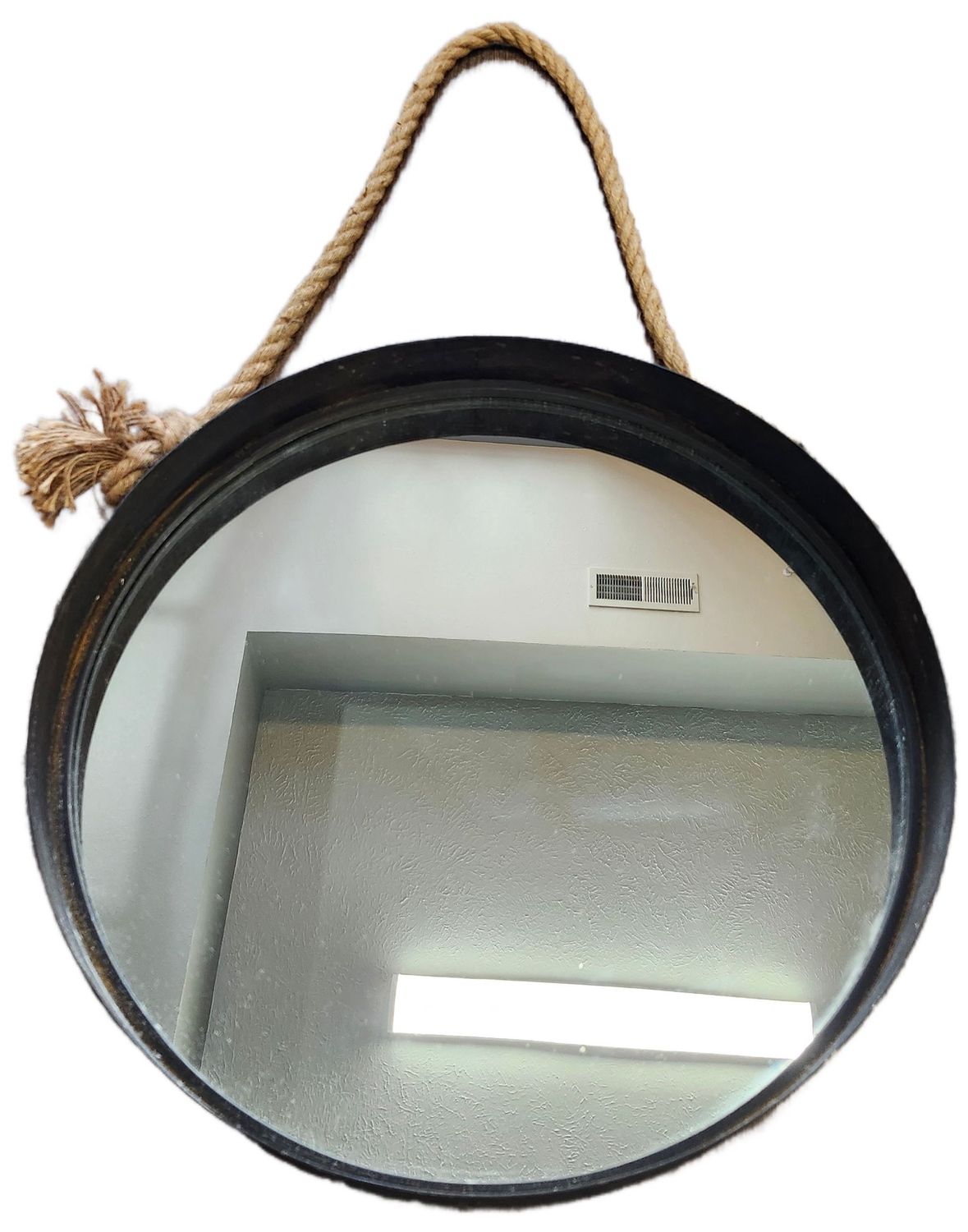 ROUND MIRROR 2&#39; - HD W/ROPE HANGER