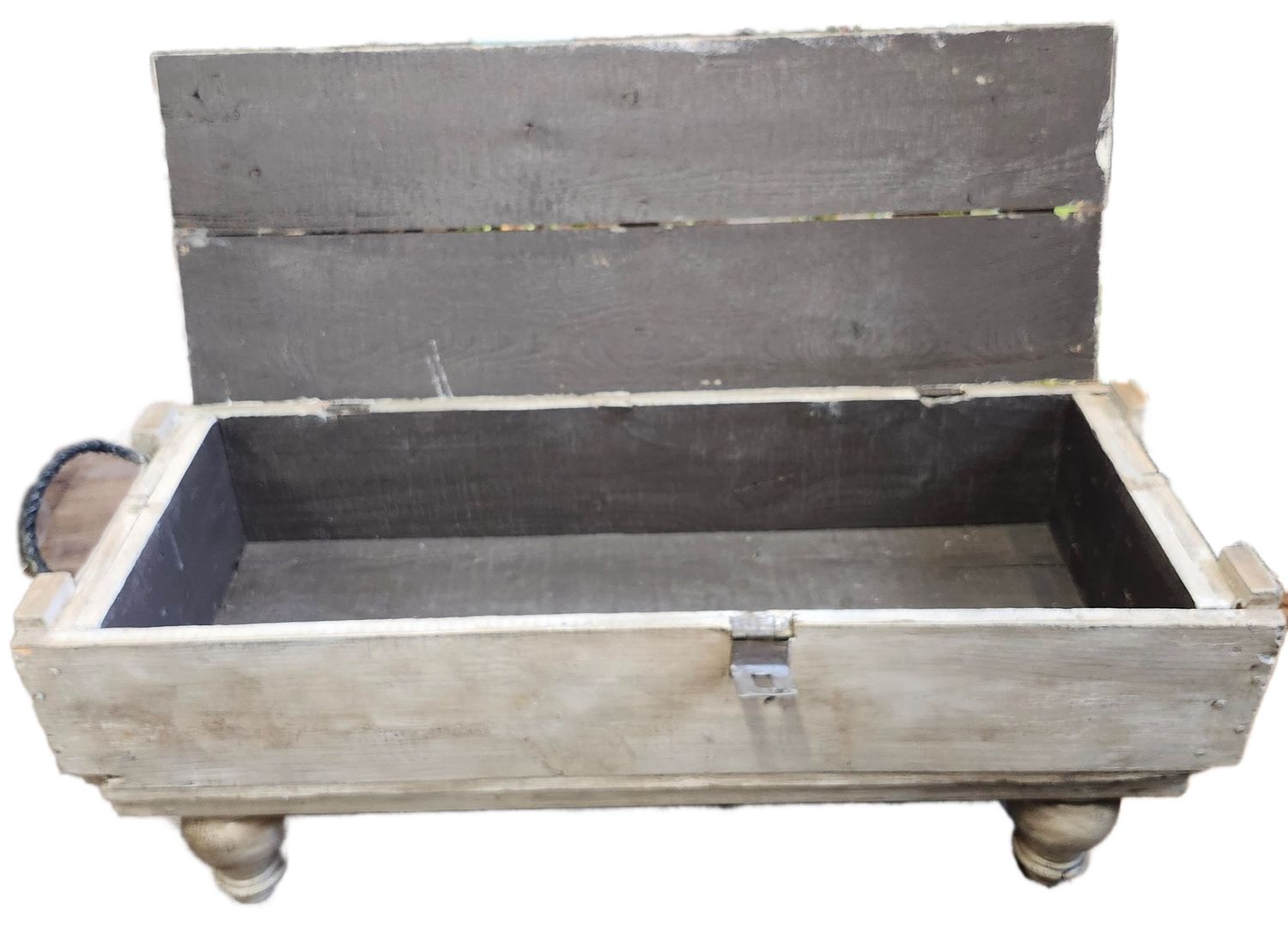 WOOD TRUNK 14X37&quot; W/HANDLES