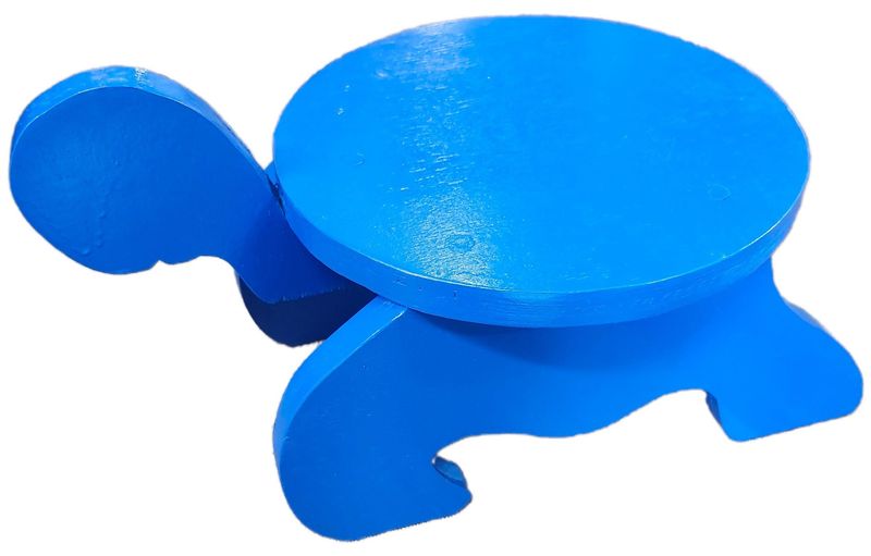 PLANT STAND 10X15&quot; - BLUE TURTLE