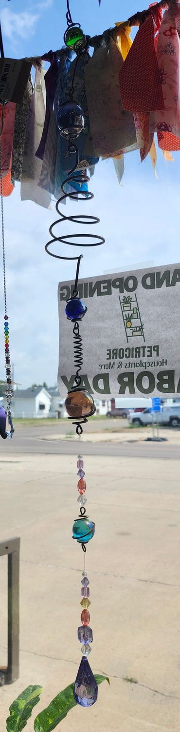 GLASS BALL WINDCHIME - MULTI