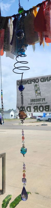 GLASS BALL WINDCHIME - MULTI