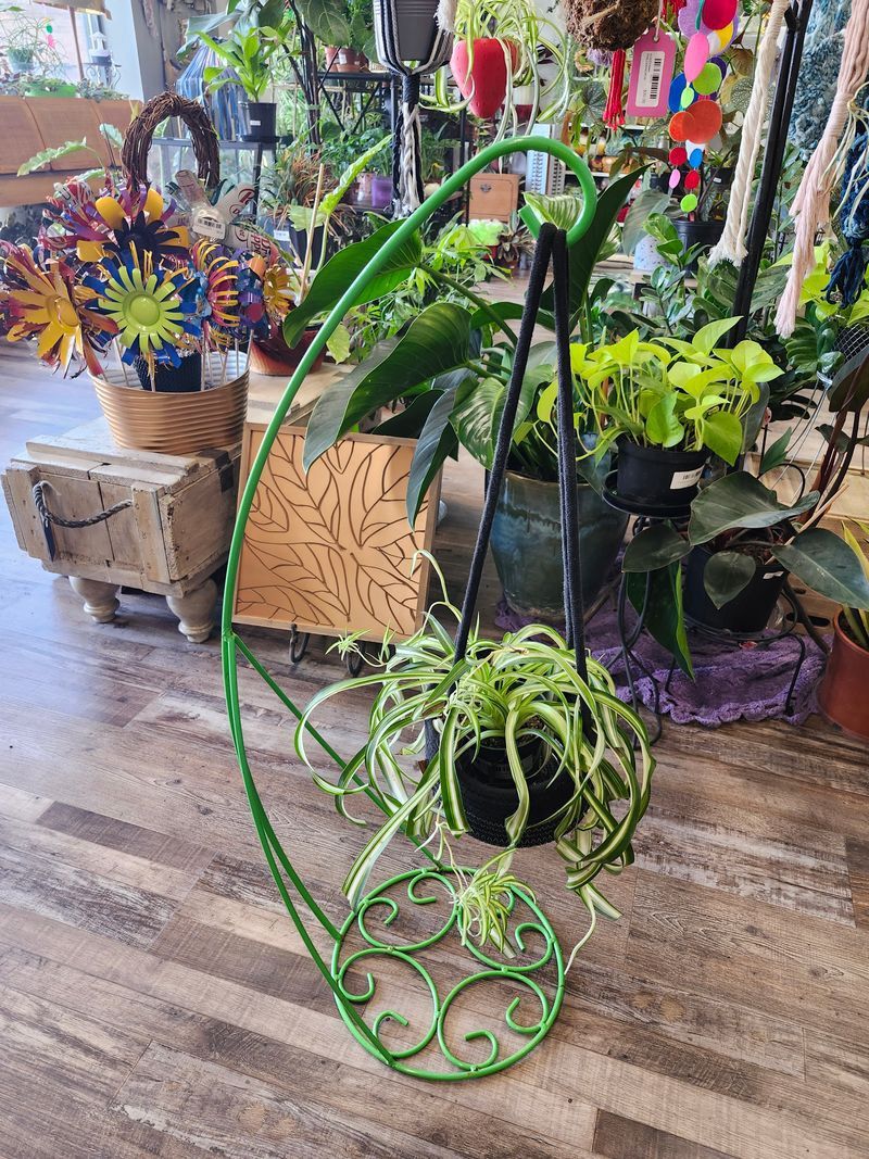 PLANT STAND 39&quot; - GREEN HOOK