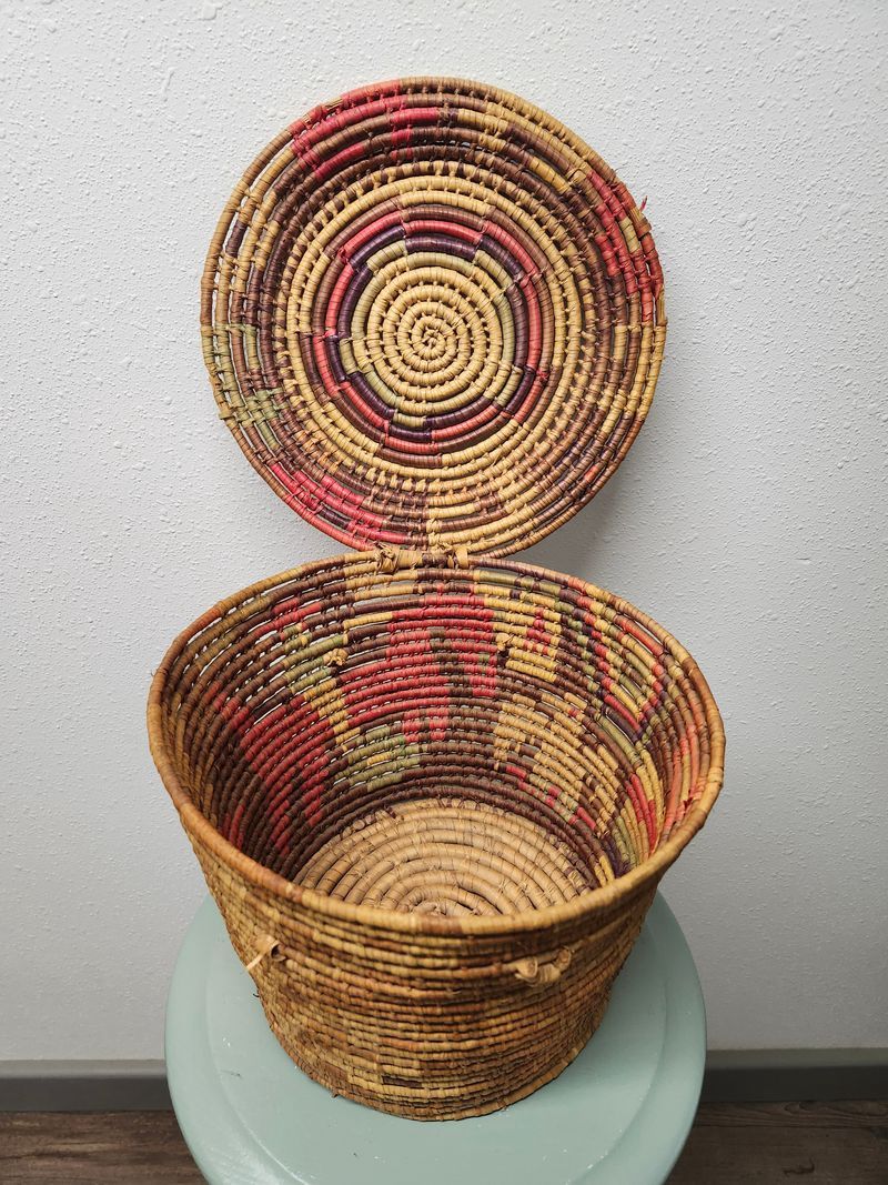 WOVEN BASKET 11&quot; - MULTI