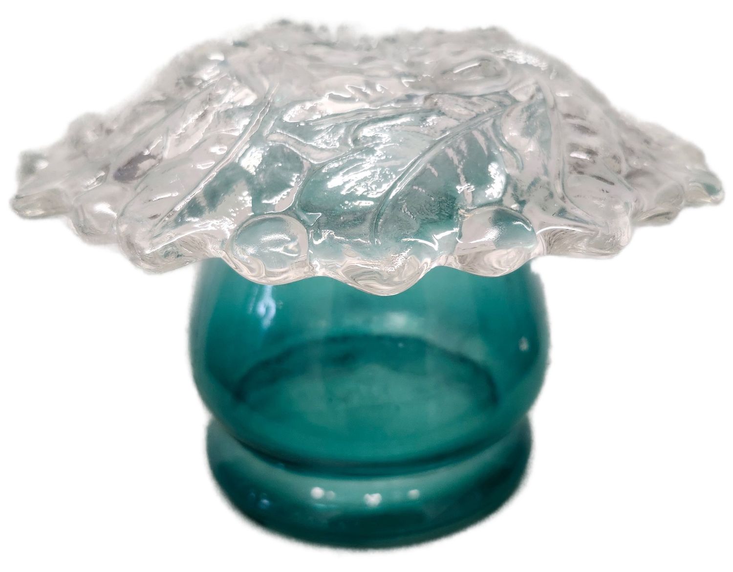 GLASS MUSHROOM 5&quot; - UPCYCLED