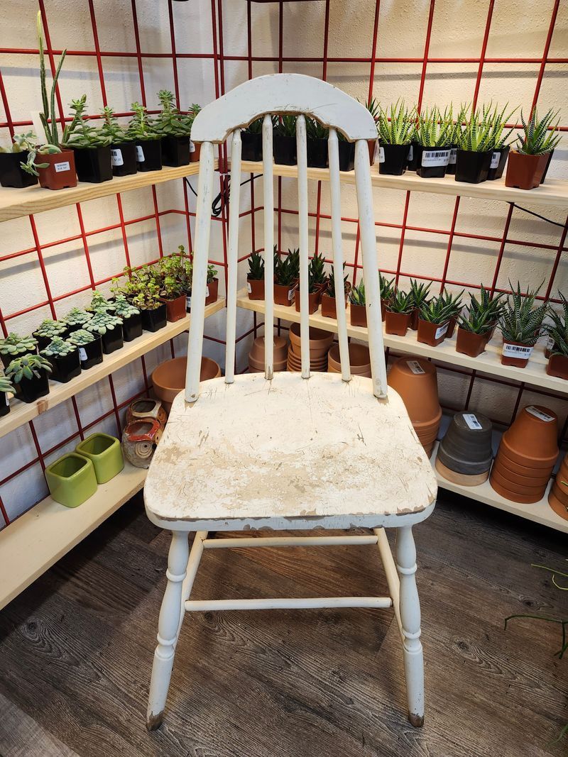 ANTIQUE CHAIR - WHITE