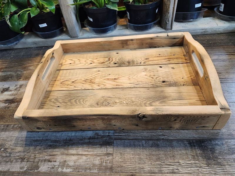 BARNWOOD TRAY 14X20&quot;