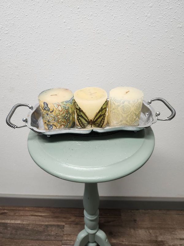 CANDLE ARRANGEMENT - UPCYCLED