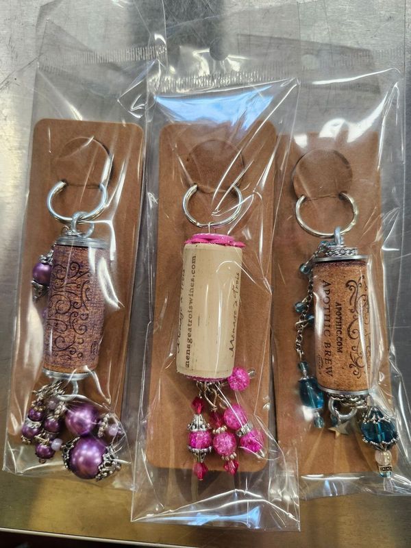 CORK KEY CHAIN