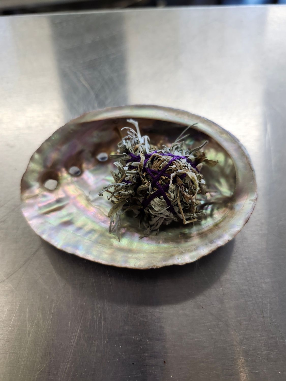 ABALONE SHELL W/SAGE