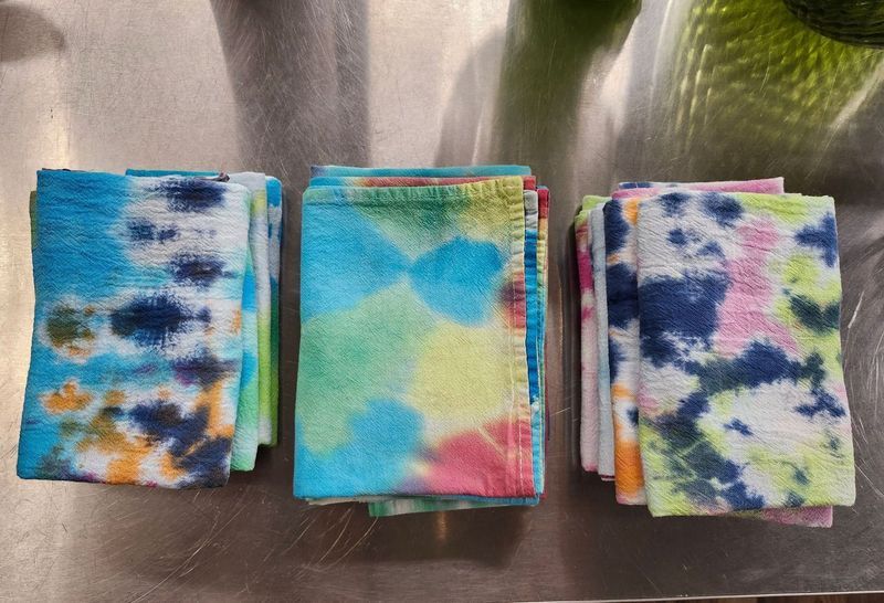 TIE DYED DISH TOWEL