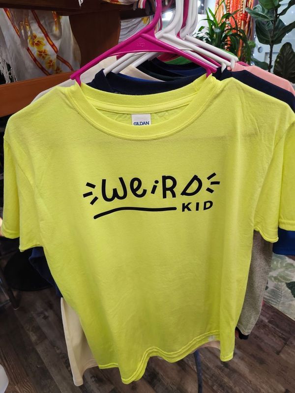 PLANT-TEE &quot;WEIRD KID&quot; - KIDS LARGE YELLOW