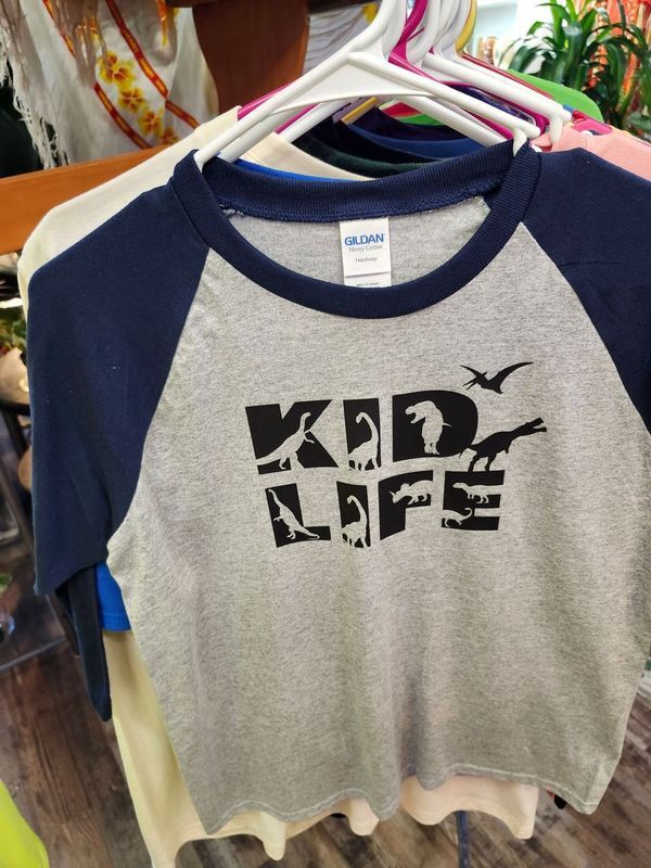 PLANT-TEE &quot;KID LIFE&quot; - KIDS MEDIUM NAVY BASEBALL