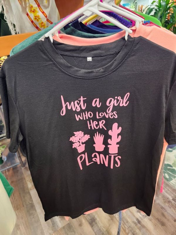 PLANT-TEE &quot;GIRL PLANTS&quot; - MEDIUM BLACK
