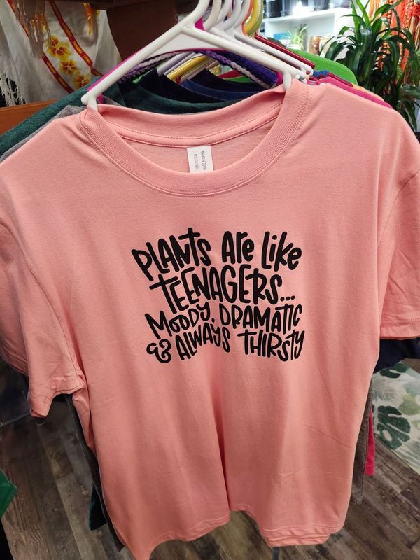 PLANT-TEE &quot;TEENAGER THIRSTY&quot; - LARGE CORAL