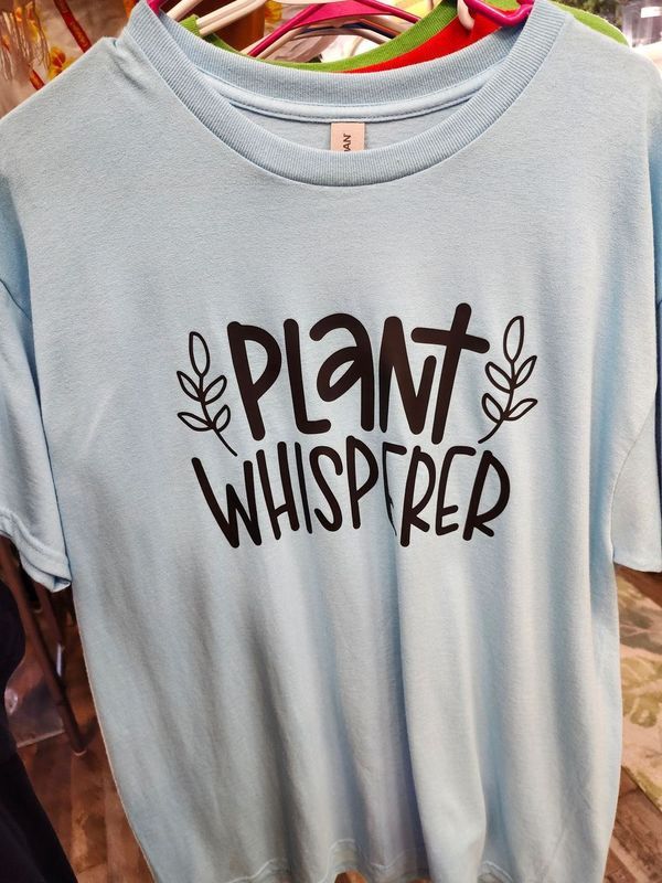 PLANT-TEE &quot;PLANT WHISPER&quot; - LARGE AQUA UPCUCLED