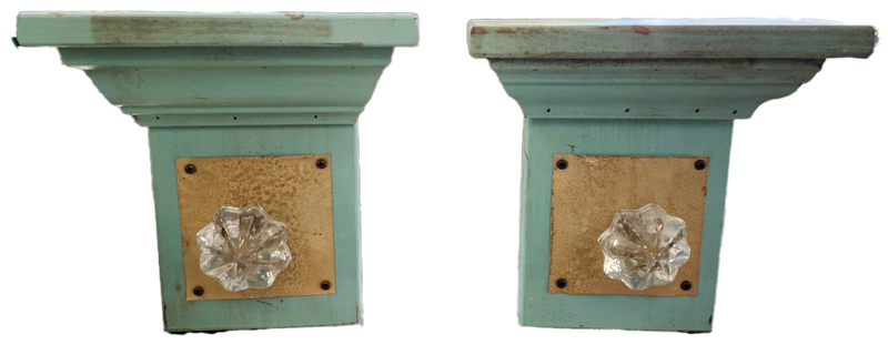 DOOR KNOB SHELF - TEAL