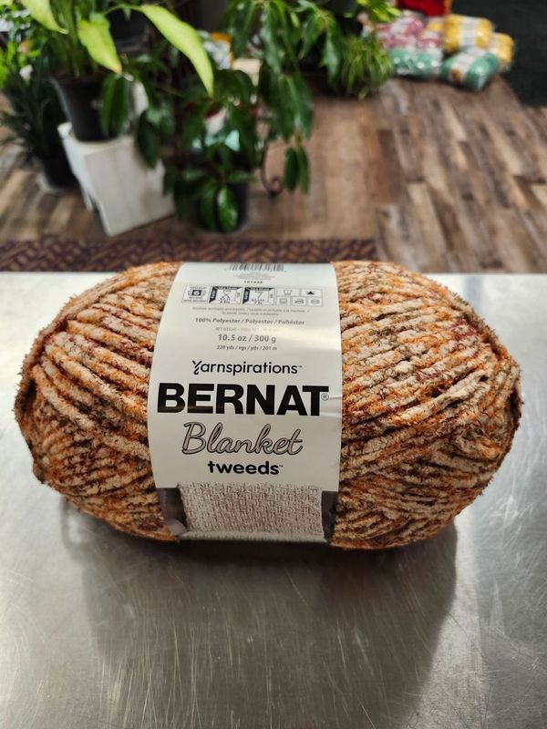 BERNAT BLANKET &quot;SANDY TWEED&quot;