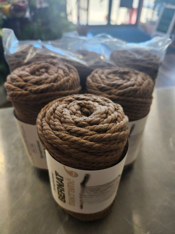BERNAT MACRAME &quot;GRAY BROWN&quot;